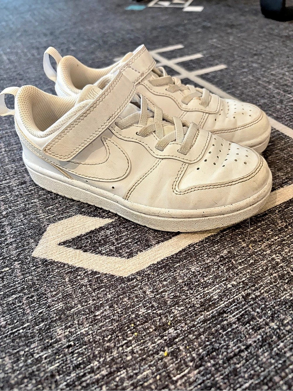 Nike Court Borough Low 2 White Girls US Size 12 Sneakers